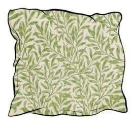 William Morris Bough Sage Cushion, Handmade Pillow, Decorative Scatter Arts & Crafts Sofa Cushion - thumbnail 2