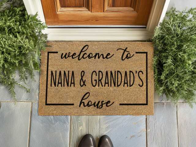 Grandparent Gifts - Custom Door Mat Family Home D??cor - image 1