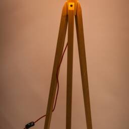 Tripod Floor Lamp Retro 60 - 70S Design Flower - thumbnail 2