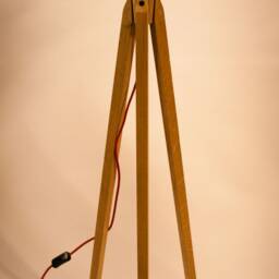 Tripod Floor Lamp Retro 60 - 70S Design Flower - thumbnail 3