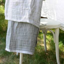 Soft Linen Blanket/Throw 130x200cm, Bed Scarf, Baby Blanket - thumbnail 2