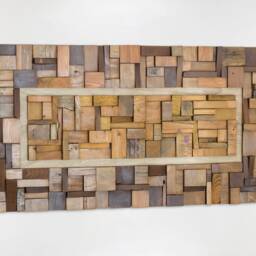 Handcrafted Old Wood Wall Art For Warm Inviting Homes - Contemporary Fine Statement Piece - thumbnail 3