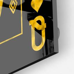 Queen Of Spades Acrylic Art Black & Gold Card Wall Decor - thumbnail 3