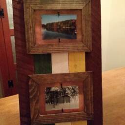 Cedar & Copper Multi Colored Layered Picture Frame For Two 3.5x5 Photos - thumbnail 2