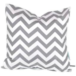 Premier Prints Zig Zag in Storm Gray & White Chevron Pillow Cover 18 - thumbnail 1