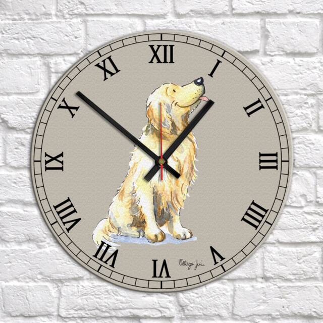 Golden Retriever Clock