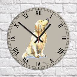Golden Retriever Clock