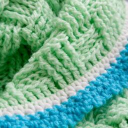 Basketweave Baby Crocheted Blanket - Nursery Stroller Heirloom Newborn - thumbnail 3
