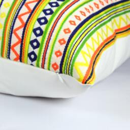 striped Pillow Cover Modern Geometric Cushion, Ethnic Design - thumbnail 3
