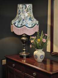 Porter & Stone Mardi Gras Fabric Lampshade Handmade For Table & Floor Standard Lamps Bases, Clip On Wall Lights, Ceiling Pendants - thumbnail 1
