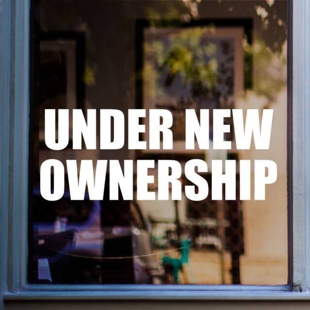 Under New Ownership Shop Window Sticker Retail Display Graphics Vinyl Decal - image 1