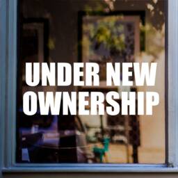 Under New Ownership Shop Window Sticker Retail Display Graphics Vinyl Decal - thumbnail 1