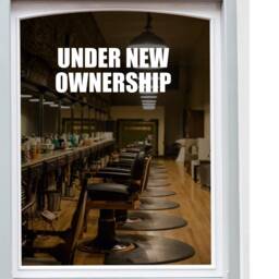 Under New Ownership Shop Window Sticker Retail Display Graphics Vinyl Decal - thumbnail 2