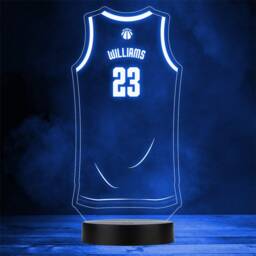 Basketball Jerseys Top Sports Fan Personalised Gift Any Colour Led Night Light - thumbnail 1