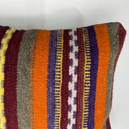 "Afghan Kilim Bolster Cushion Cover, 40cm X 60cm, - 16"" 24" - thumbnail 3