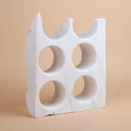 Handmade Dolomite Marble Wine Bottle Holder Unique Rack - thumbnail 4