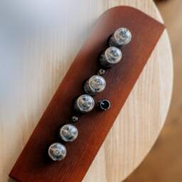 The Slim Time Capsule - In-14 Nixie Clock in Wooden Case With A Plastic Bottom Cover - thumbnail 4