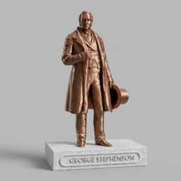 George Stephenson Statue - Father Of The Railways Railway Pioneer Collectible