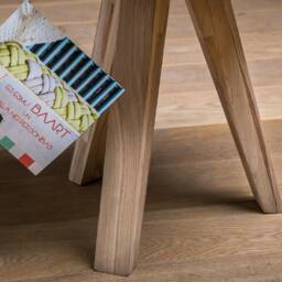 Round Knot Chair, Stool Made Of Oak/Kids Furniture - thumbnail 3
