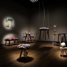 Round Knot Chair, Stool Made Of Oak/Kids Furniture - thumbnail 4