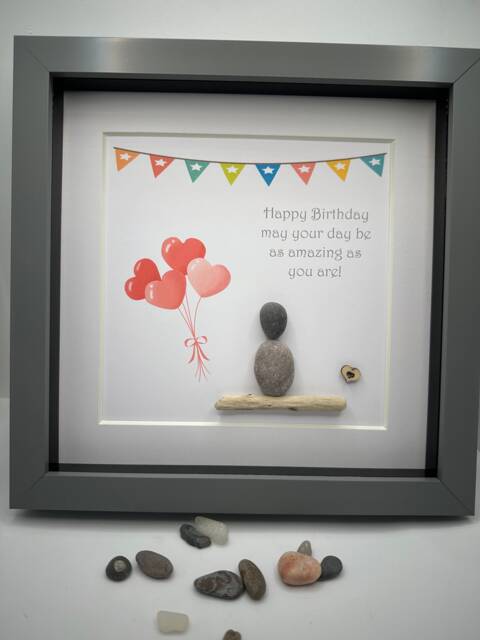 Birthday Pebble Art, Art Birthday , Friend Gift, Gifts For Friends - image 1