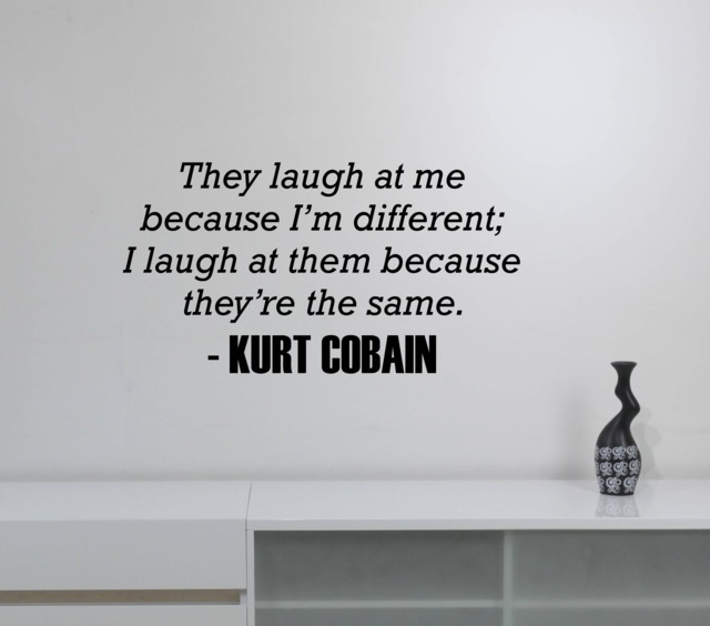 Kurt Quote Wall Decal Rock Music Sticker Vinyl Lettering Inspirational Saying Art Decorations For Home Room Studio Decor Hq21 - image 1