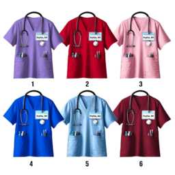Personalized Scrubs Nurse Ornament, Doctor Christmas Glass Healthcare Workers, Gift For Co-Worker, Rn Keepsake, Bsn Costume - thumbnail 2
