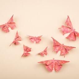 3D Wall Butterflies in Victorian Lace For Nursery, Children's Room, Decor - thumbnail 3