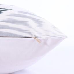 Ikat Silk Velvet Pillow 16x24 - Handmade Boho Cushion Cover Turkish Home Decor Accent - thumbnail 2