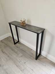 Handcrafted Console Table Legs Raw Steel Or Black Painted Metal 30x30 Box