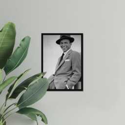 Vintage Frank Sinatra Print, Music Artist Poster, Fine Art Photography Wall Art, Museum Quality, Classic Jazz Blues Black & White Print - thumbnail 3