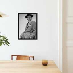 Vintage Frank Sinatra Print, Music Artist Poster, Fine Art Photography Wall Art, Museum Quality, Classic Jazz Blues Black & White Print - thumbnail 2