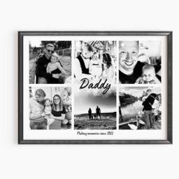 Personalised Dad Photo Collage Print Sentimental Father Gift, Framed Option - thumbnail 3
