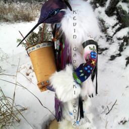 Purple Hummingbird Manitou - Spirit Or Totem - thumbnail 4