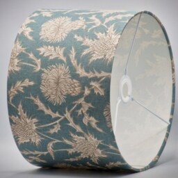 Scottish Teal Blue Lampshade, Table Floor Lamp/Ceiling Pendant, Small Medium Large, 15cm 20cm 25cm 30cm 35cm 40cm, UK Fabric Light Shade - thumbnail 3