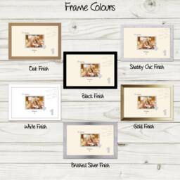 1st Photo Frame Anniversary Paper Wedding Special Gift Sign7x5-689D By Photos in A Word - thumbnail 2