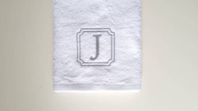 Custom Embroidery Personalized Monogrammed Hand & Bath Towel/Gift Initials Name On Maroon Navy Gray White Beige Brown - image 1