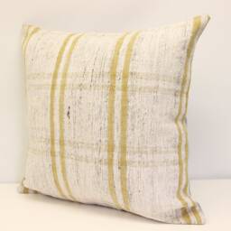 Handmade Kilim Pillow Cover 20x20, Vintage Turkish Cushion - thumbnail 3