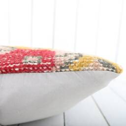Vintage Turkish Kilim Lumbar Pillow Cover 12x24 Inch - thumbnail 4