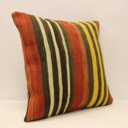 18x18 Decorative Pillow, Sofa Throw Pillow Cover, Kilim Cushion Cover, Bohemian Kilim Pillow, Aztec Case 4Kbf-602 - thumbnail 2