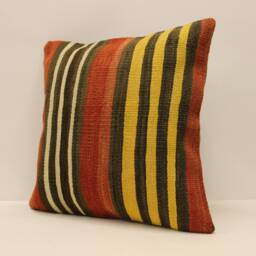 18x18 Decorative Pillow, Sofa Throw Pillow Cover, Kilim Cushion Cover, Bohemian Kilim Pillow, Aztec Case 4Kbf-602 - thumbnail 3
