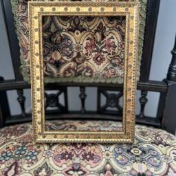 Gold Daisy Picture Frame, Custom Made-To-Order Wood Frame - thumbnail 2