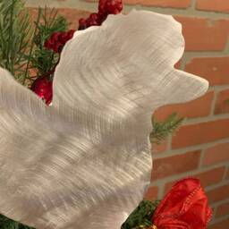 Poodle, Angel, Standard Miniature, Dog Tree Topper, Decoration, Wreath Christmas, Yard Stake Or Wall Hanging - thumbnail 3