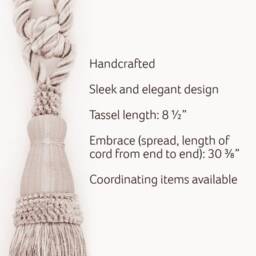 "D??copro Tassel Tieback, Length 8 1/2"" - 21.5cm, Spread 30" - thumbnail 4