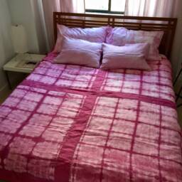 Hand-Dyed Pink Linen Decorative Pillow Cover - thumbnail 3