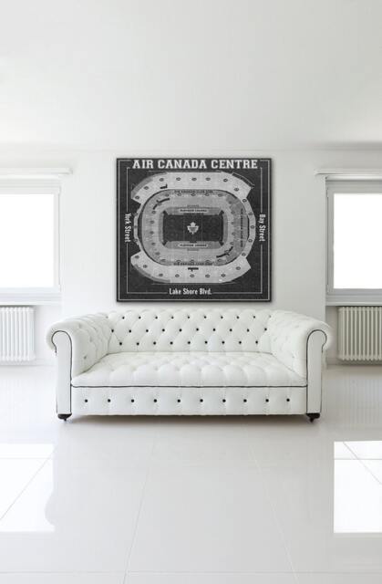 Air Canada Centre Blueprint Print Maple Leafs Hockey Nhl Art - image 1