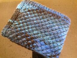 Beautifull Handknitted Baby Blanket, With A Nice Color Variation. Made West From Lang Yarns