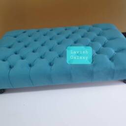 Handmade Footstool, Coffee Table Chesterfield Design - thumbnail 2