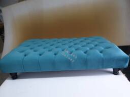Handmade Footstool, Coffee Table Chesterfield Design - thumbnail 1