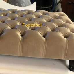Handmade Footstool, Coffee Table Chesterfield Design - thumbnail 4